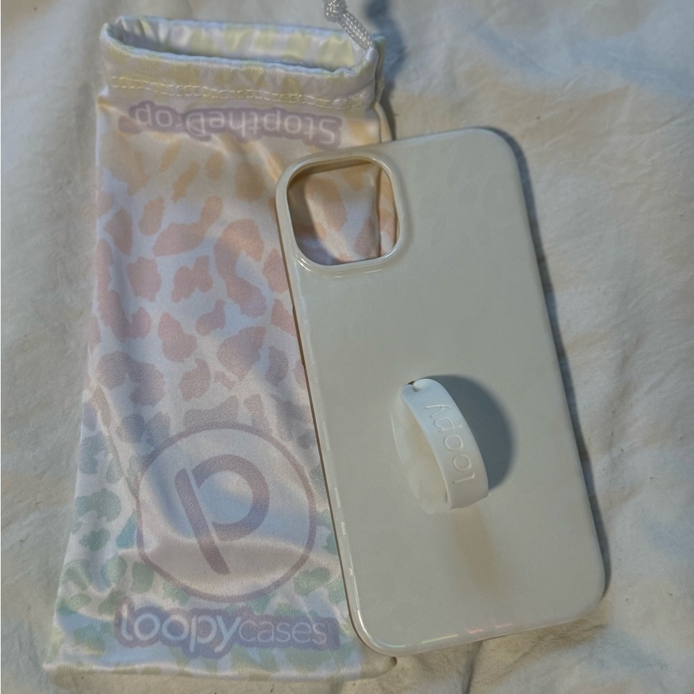 Loopy Case White Opal Leopard iPhone Case